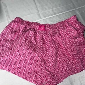 Victoria's Secret Hot Pink Cotton Boxer Sleep Shorts